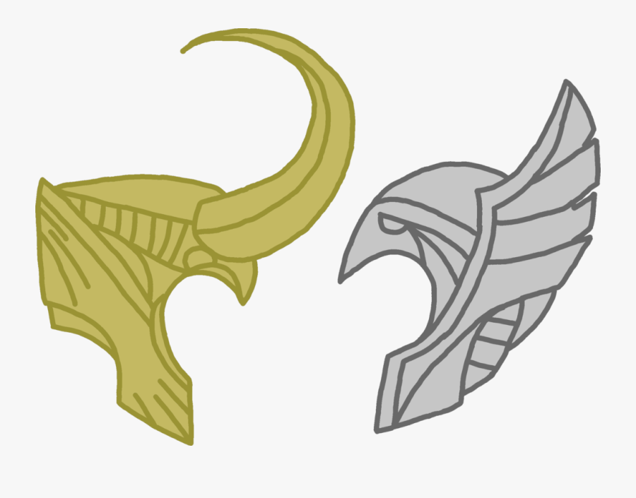 Transparent Loki Clipart - Thor And Loki Helmet, Transparent Clipart