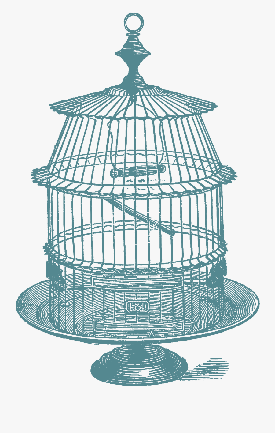 Another Set Of Bird Cage Stock Images Oh So Nifty Vintage - Bird Cage Vintage Illustration Png, Transparent Clipart