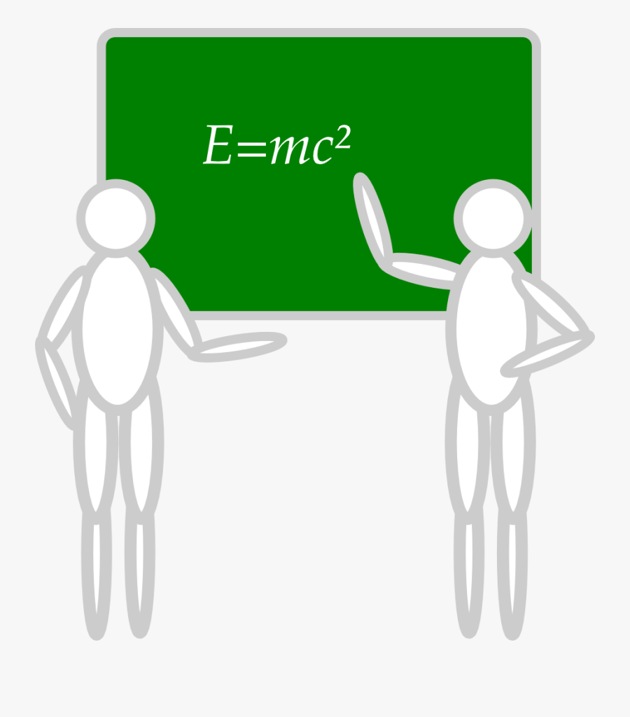 Free Vector Two People Near Blackboard Clip Art - Blackboard Clipart, Transparent Clipart