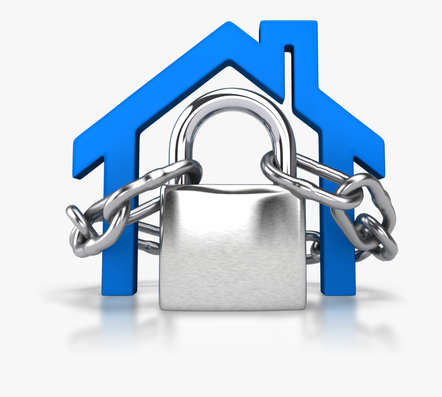 Padlock House Free Png Image - House Outline Clip Art, Transparent Clipart