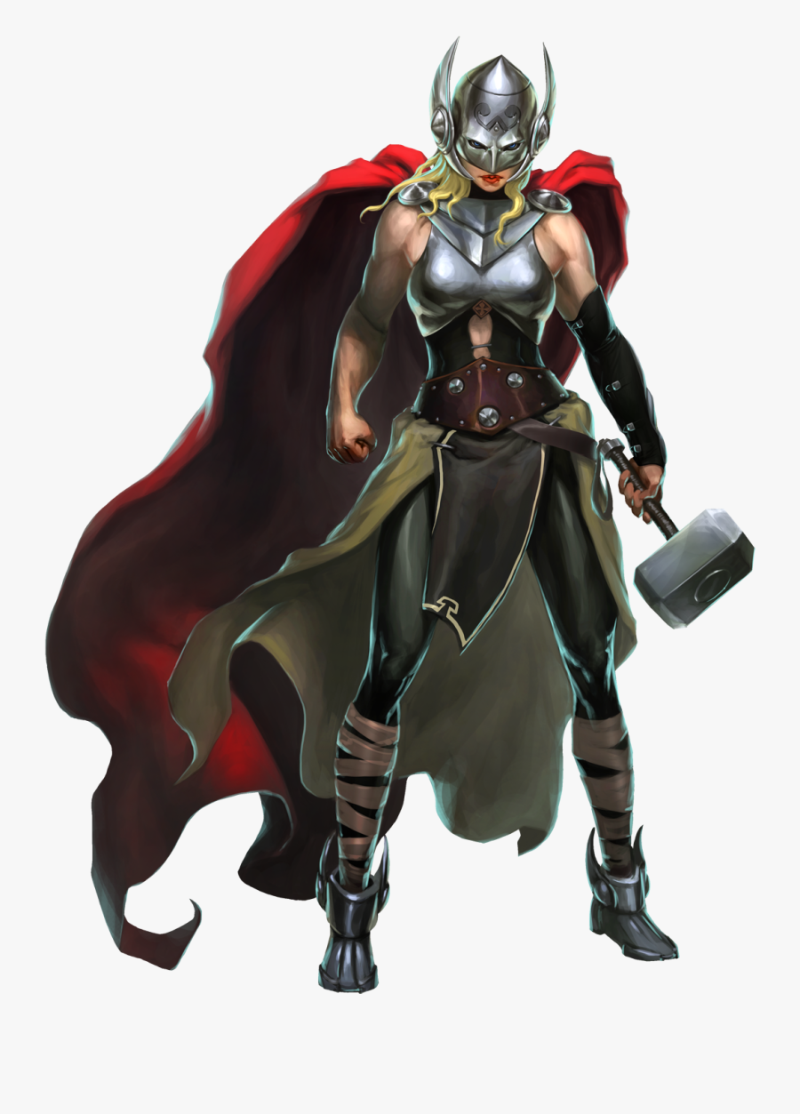 Male And Female Thor, Transparent Clipart
