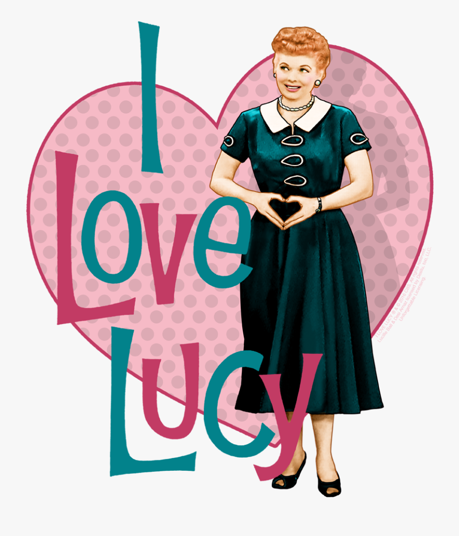Love Lucy Heart You Big Boys Youth Shirt Lb303 Yt 3 - Popular Tv Shows And Movies In The 1950s, Transparent Clipart