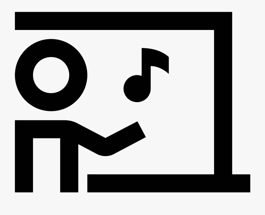 This Is A Teacher Standing In Front Of Their Blackboard, Transparent Clipart