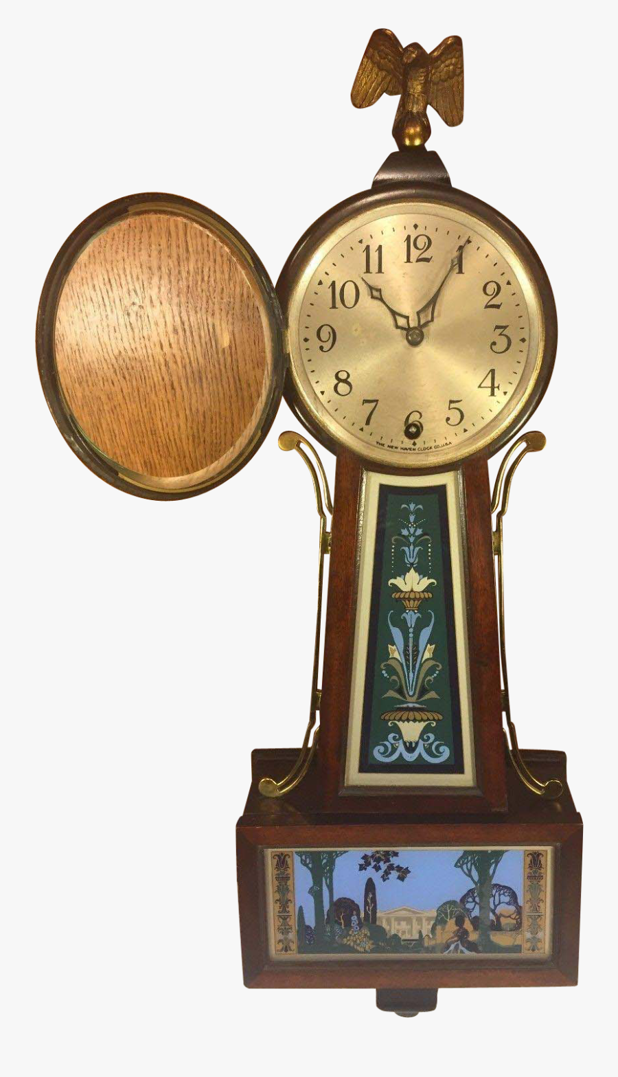 Banjo Clock Png Clipart - New Haven Clock Winsome, Transparent Clipart