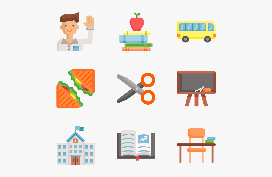 Back To School, Transparent Clipart