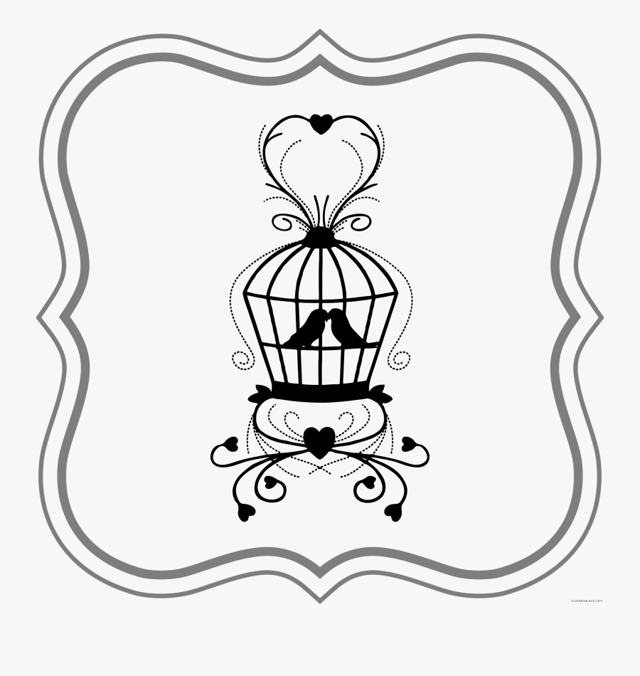 Birdcage Animal Free Black White Clipart Images Clipartblack - We Dont Want Wedding Gifts, Transparent Clipart