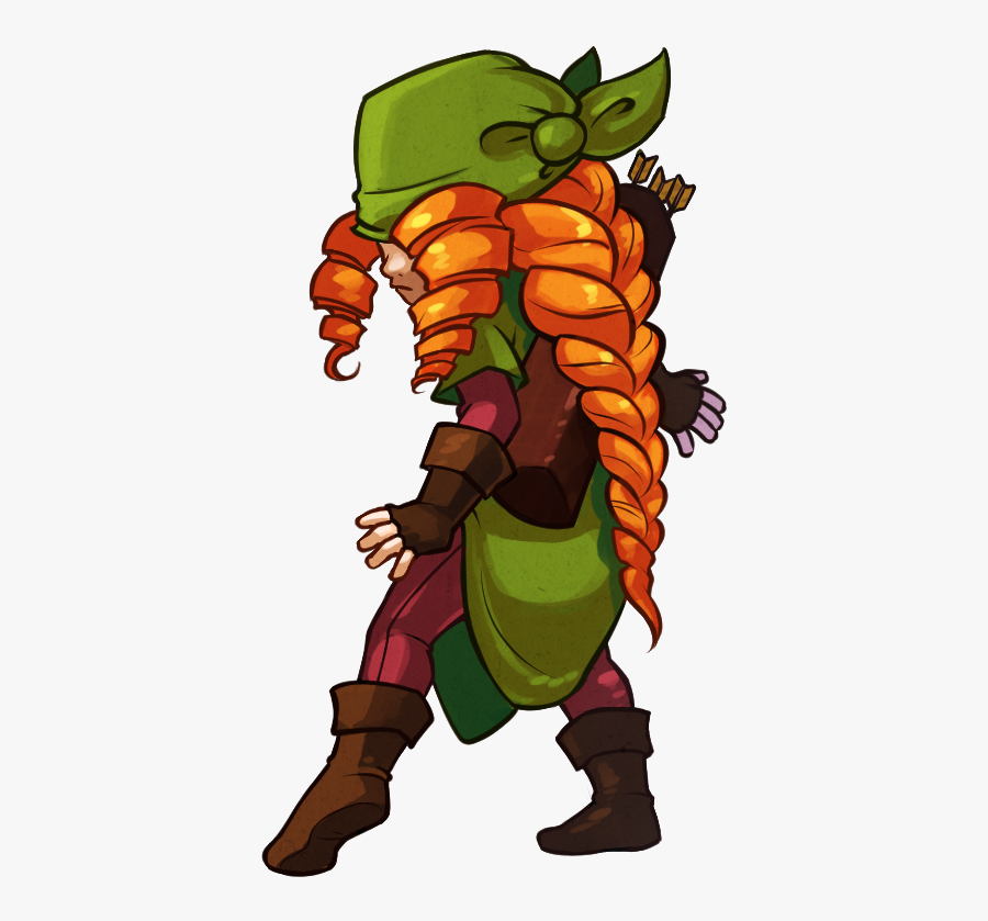 Towerfall Green Archer, Transparent Clipart