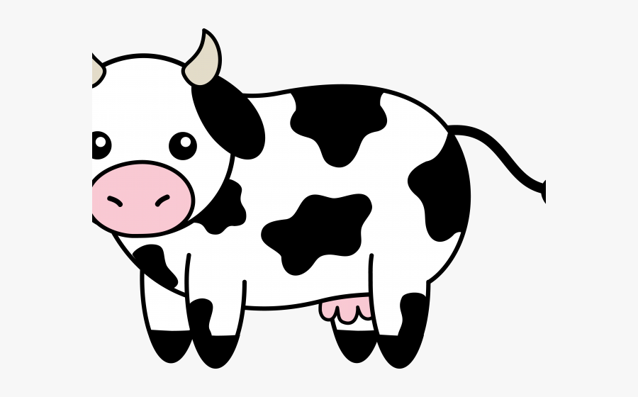 Clip Art Cute Cow, Transparent Clipart