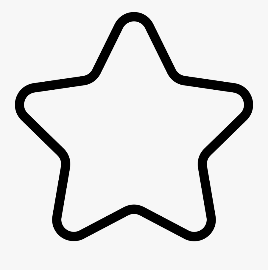 Star Outline Svg Icon Free Download Cliparts - Star Black And White Outline, Transparent Clipart