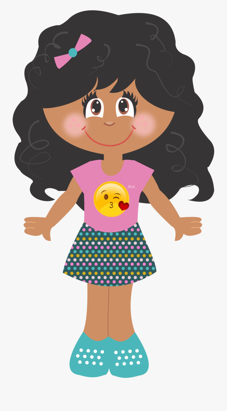 Picture Download Larissa Ocuklar I In - Boneca Cabelo Cacheado Png, Transparent Clipart