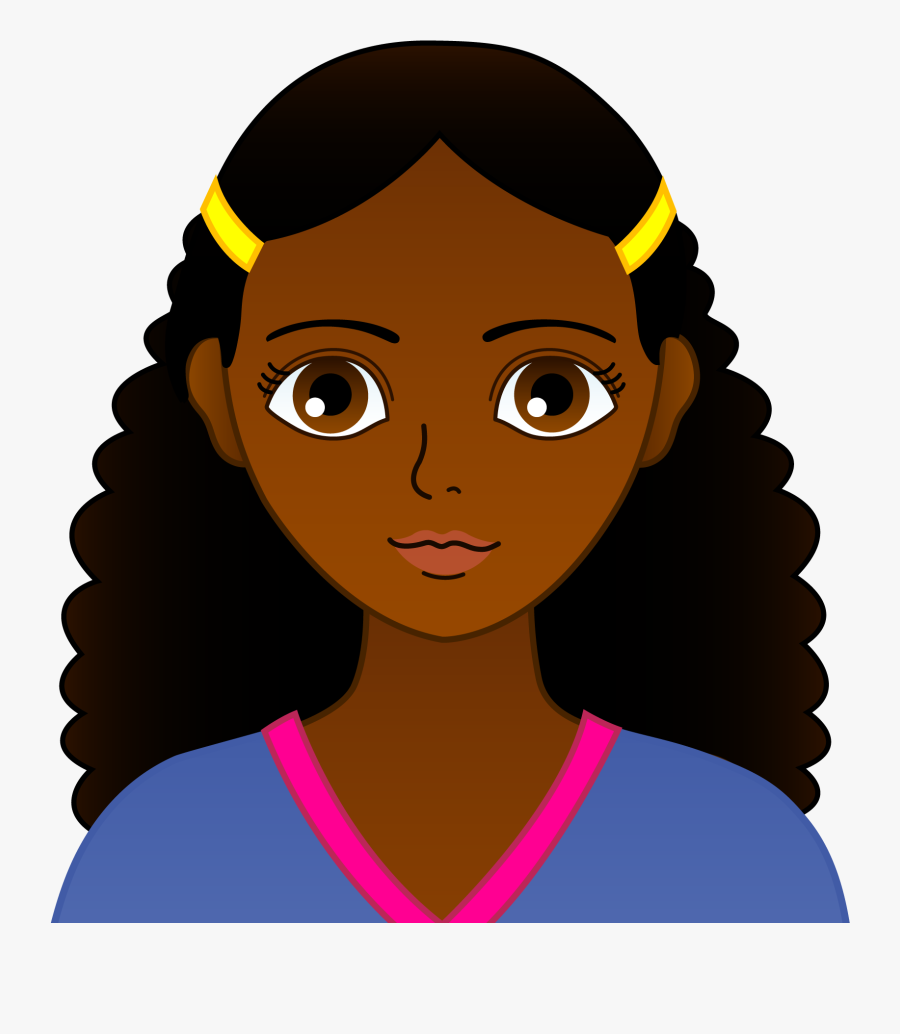 Clip Art Afro Png For - Transparent African American Girl Clipart, Transparent Clipart