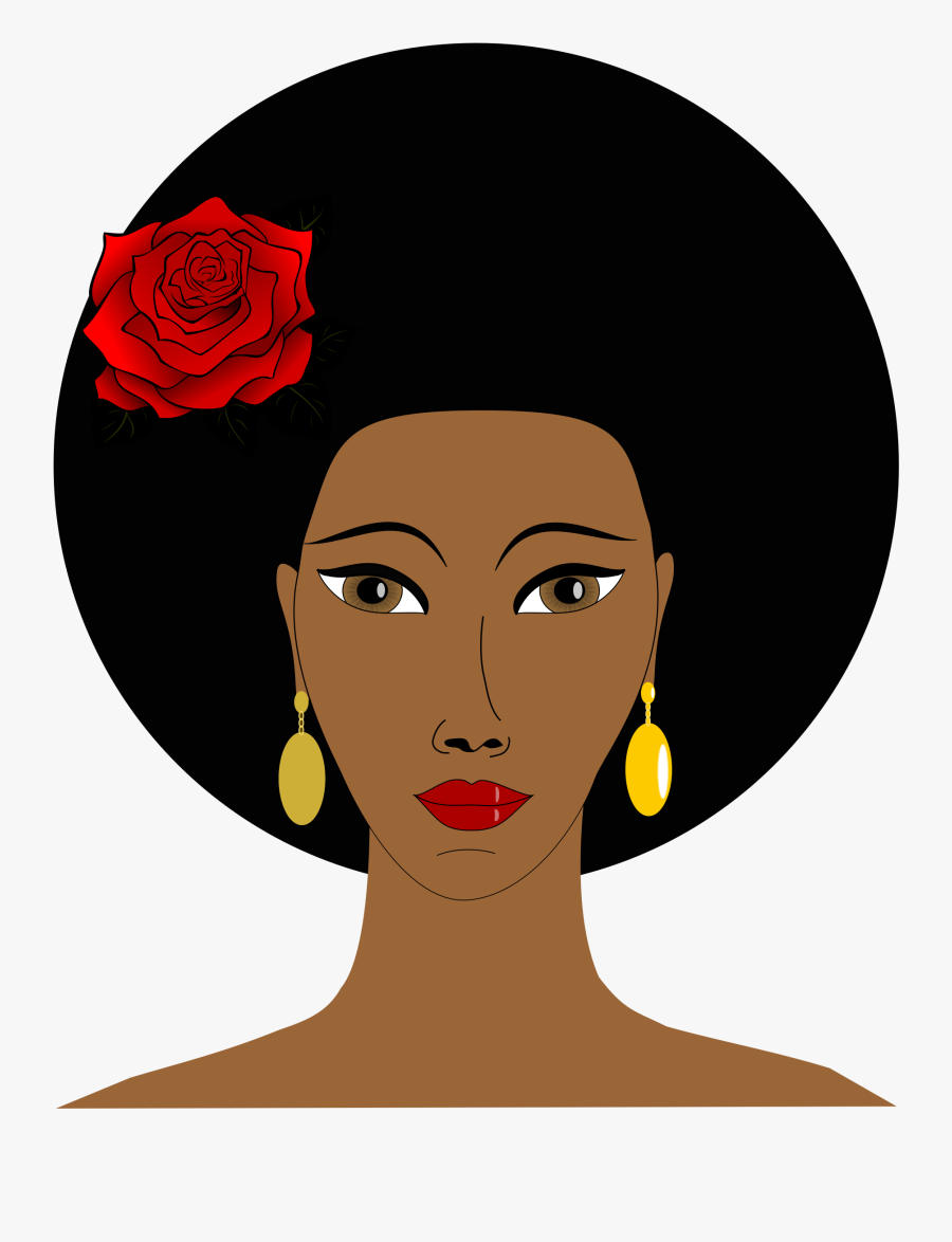 Clip Art Black Woman Drawing - Black Woman Clip Art, Transparent Clipart