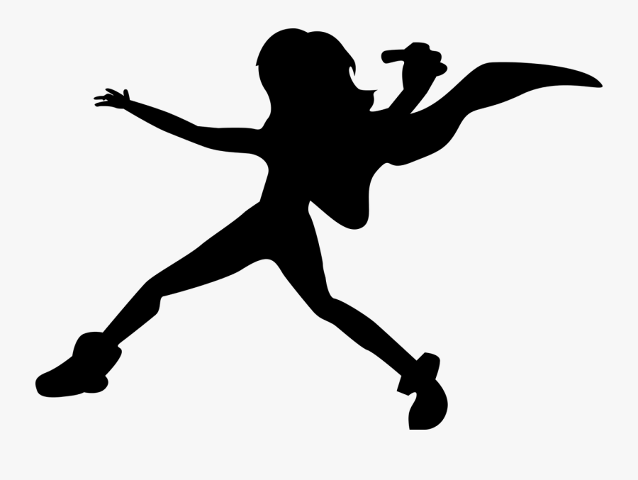 Superheroes Clipart Black Female - Png Of Superhero Silhouette, Transparent Clipart