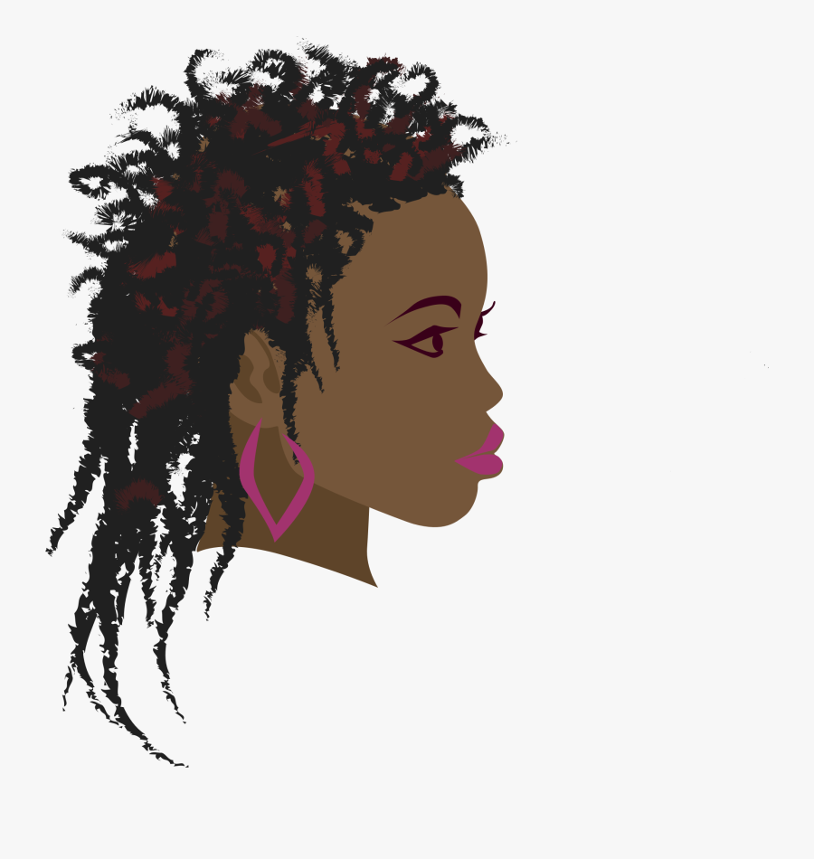 Braid Africa Black Girl Computer Icons Free Commercial - Clipart African Woman With Afro, Transparent Clipart