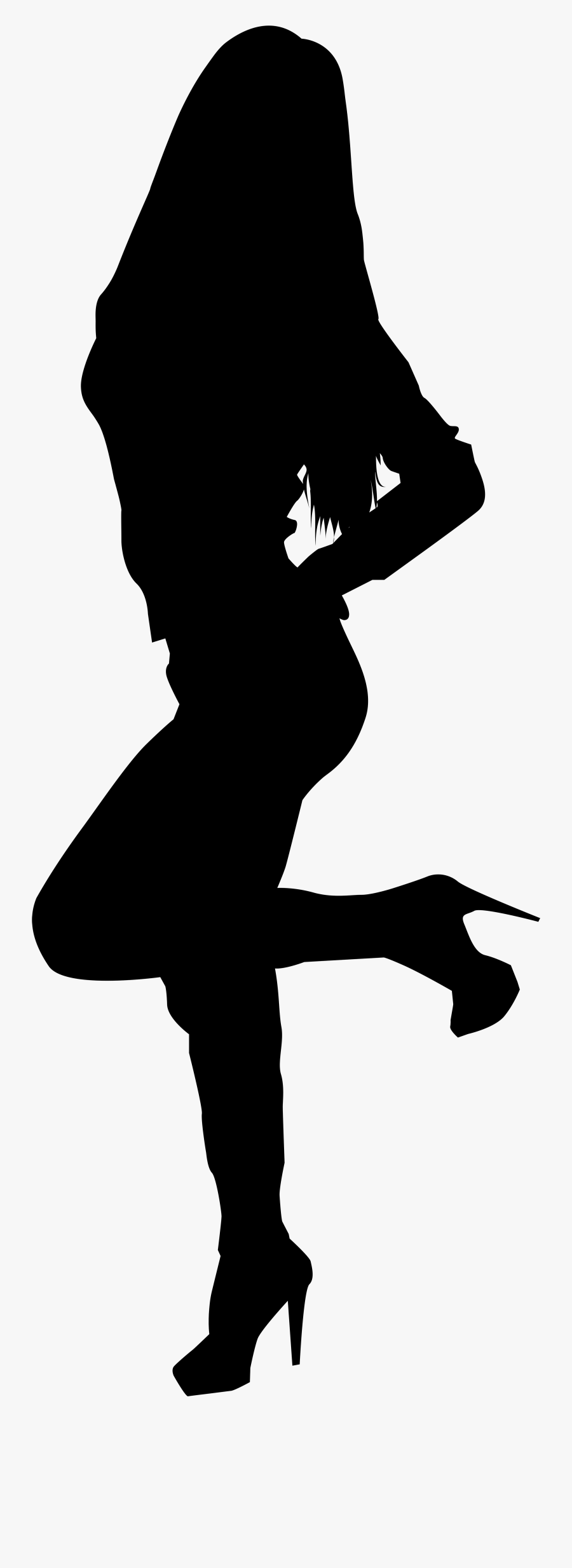 Sexy Lady Silhouette Png Transparent Clip Art Image - Sexy Woman Silhouette Png, Transparent Clipart