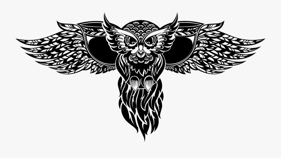 Clip Art Totem Tattoo Illustration Transprent - Owl Png, Transparent Clipart
