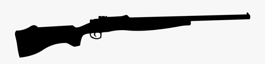 Png Transparent Hunting Vector Gun - Rifle Black And White, Transparent Clipart