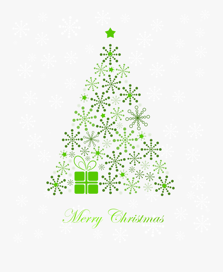 Banner Stock Christmas Clip Art Green Snowflake Transprent - Christmas Tree Vector Png, Transparent Clipart