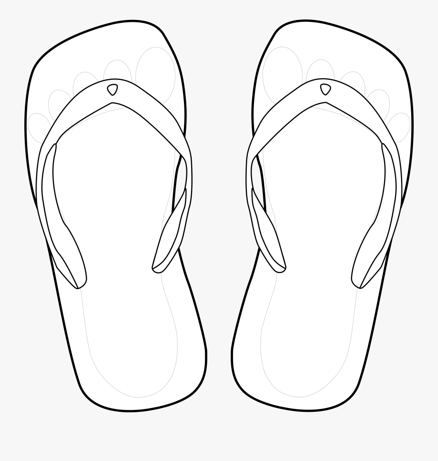 Thong 4 Blue Foot Svg Openclipart - Thong Clip Art Black And White, Transparent Clipart