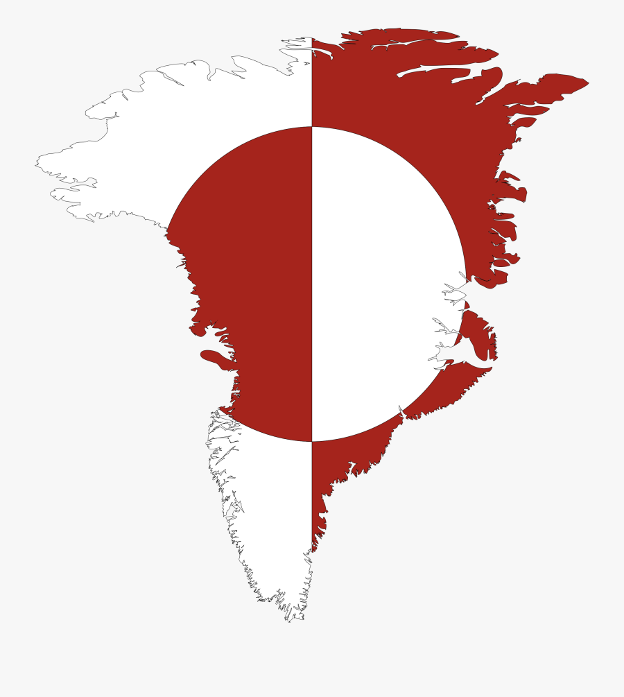 Greenland Flag On Country, Transparent Clipart