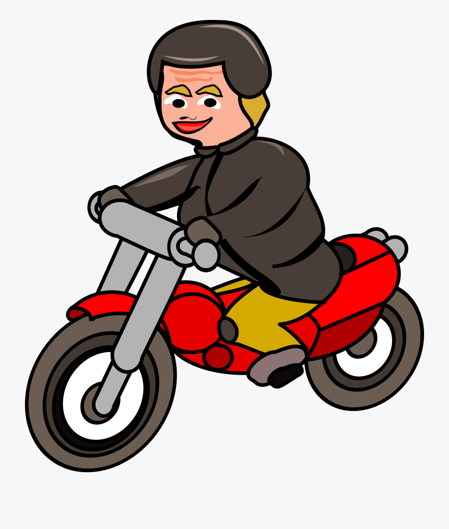 Clipart Woman On Motorbike Rh Openclipart Org Microsoft - Orang Mengendarai Sepeda Motor, Transparent Clipart