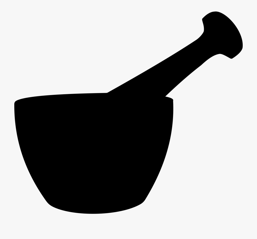 Pestle And Mortar Silhouette, Transparent Clipart