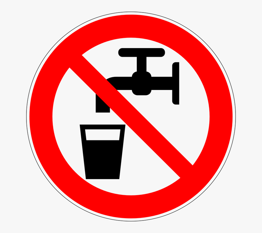 Don T Drink Water Sign, Transparent Clipart