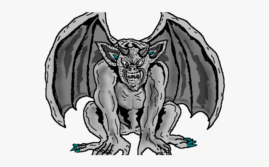 Gargoyle Drawing Black And White, Transparent Clipart