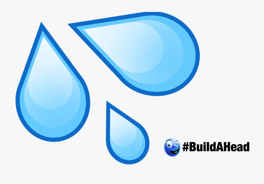 Water Splash Emoji Png - Water Drops Emoji, Transparent Clipart
