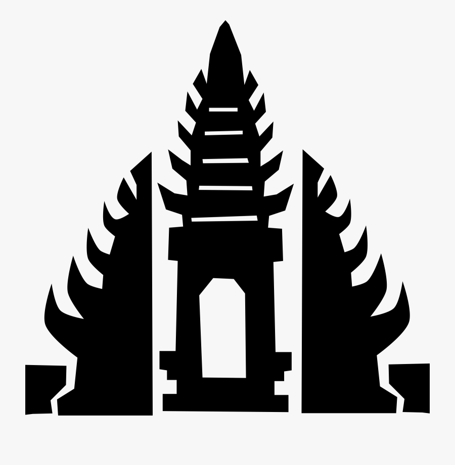 Bali Temple Icons Png - Bali Icon Vector, Transparent Clipart
