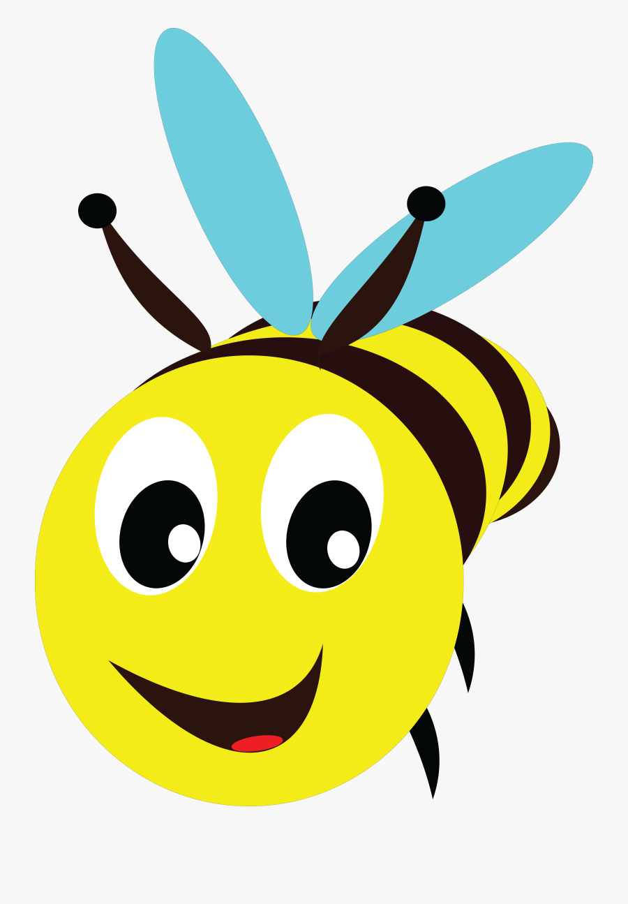 Free Clipart Of A Bee - Bee Head Clipart, Transparent Clipart