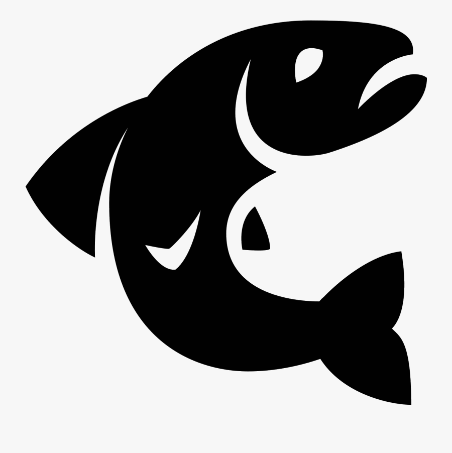 Black And White Clipart Of Fish On A Bank - Game Of Thrones Tully Logo Png, Transparent Clipart