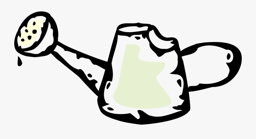 Vector Illustration Of Watering Can Or Watering Pot, Transparent Clipart
