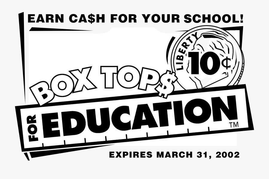 Transparent Box Tops Png - Box Tops For Education Clip Art Black, Transparent Clipart