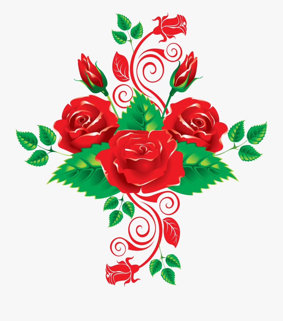 Lime Green Rose With Heart Clipart - Rose Vector Flower Png, Transparent Clipart