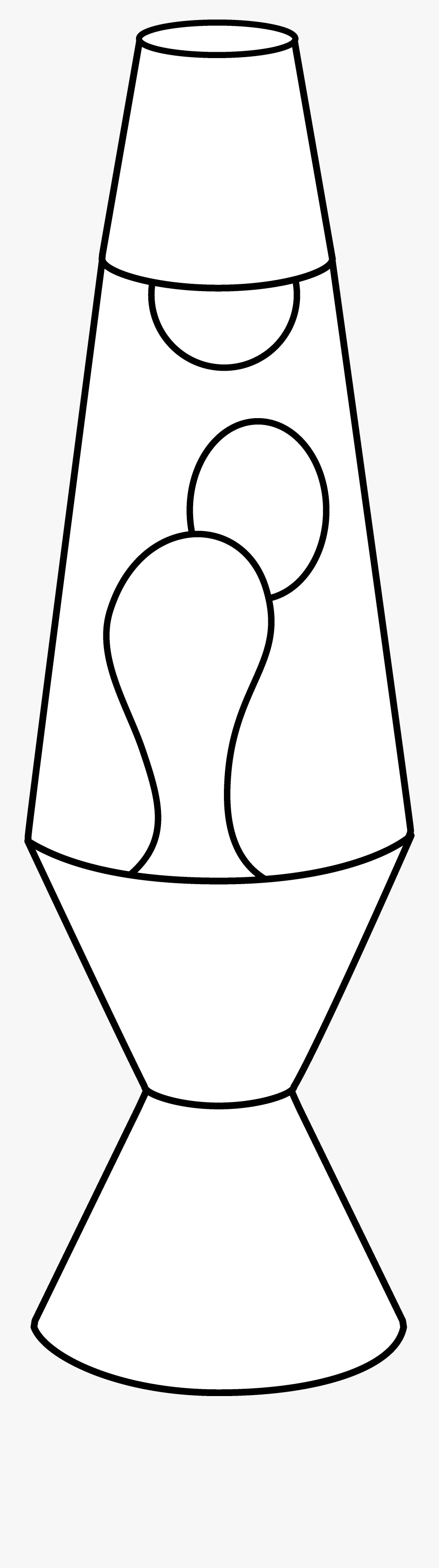 Lava Lamp Colorable Line Art - Draw A Lava Lamp, Transparent Clipart