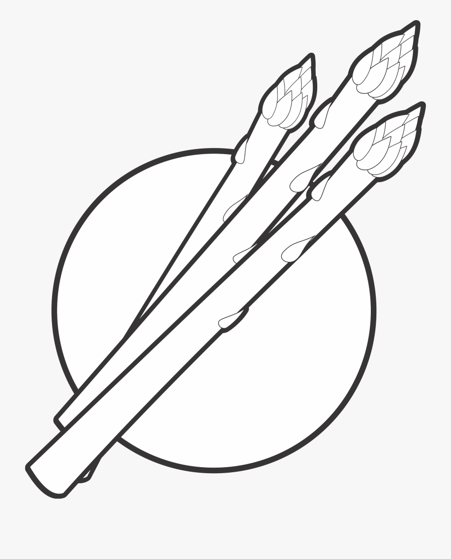 Asparagus Line Art Logo - Line Art Asparagus, Transparent Clipart