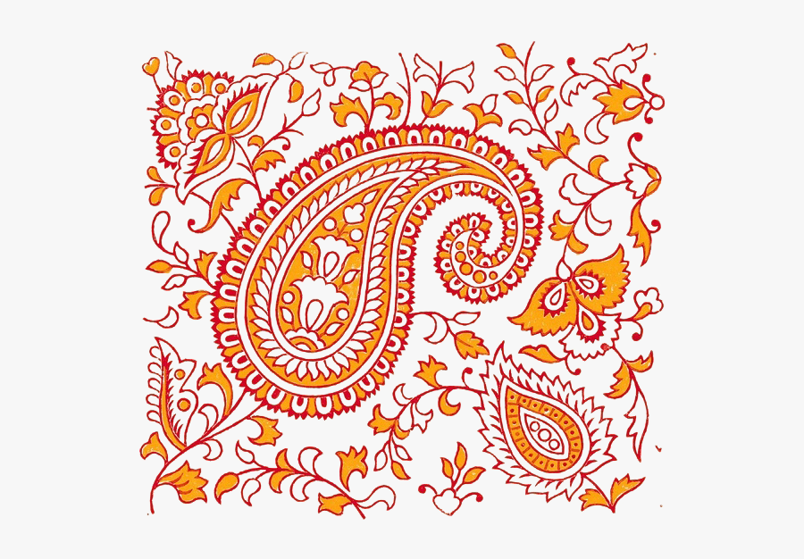 Transparent Floral Pattern Png - Indian Textile Patterns, Transparent Clipart
