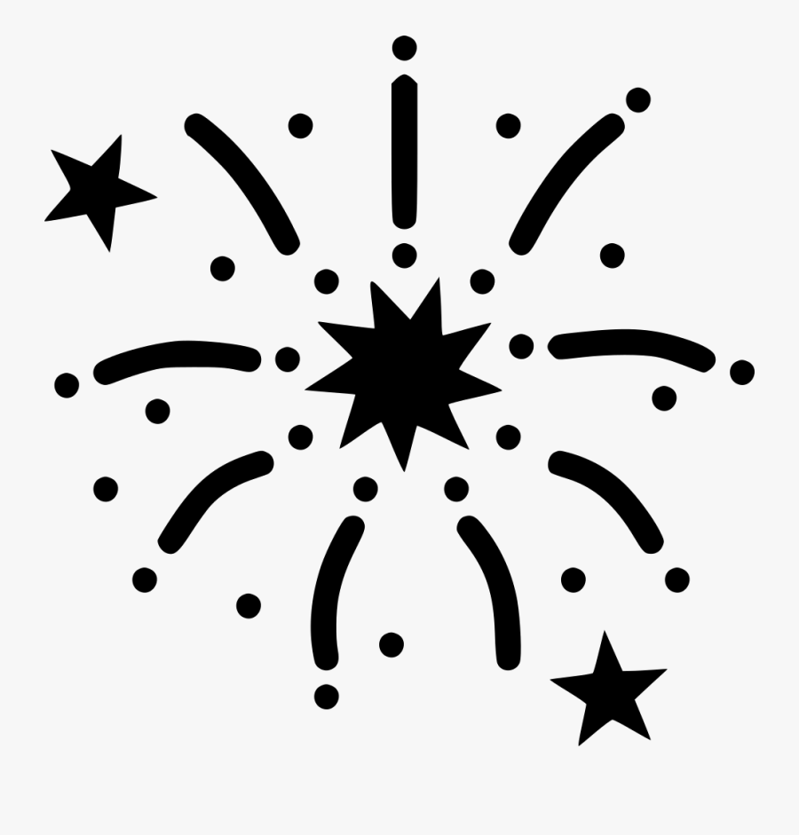 Fireworks Celebration Png Free Download - New Year Icon Transparent, Transparent Clipart