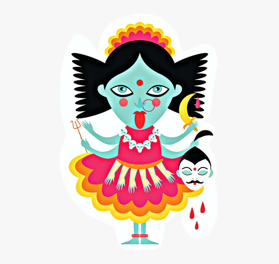 ##stickers #maakali #kali #kaligoddess #hindu #india - Cartoon, Transparent Clipart