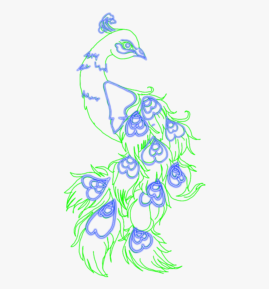 Peacock Freetoedit - Illustration, Transparent Clipart