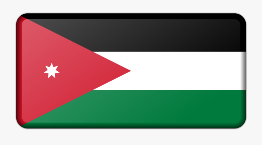 Rectangle,angle,flag - Flag Of Jordan, Transparent Clipart