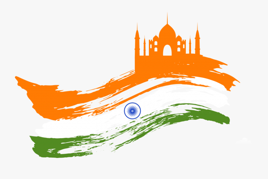 Indian Flag Vector Png, Transparent Clipart