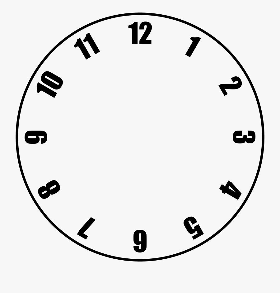 Clock Time No Hands, Transparent Clipart