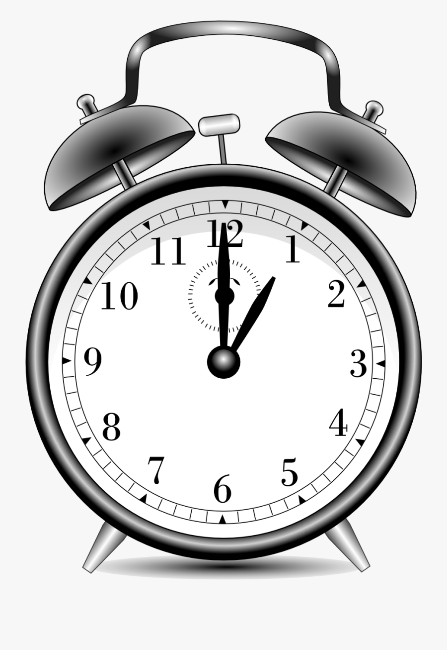 Alarm Clipart Black And White - Alarm Clock Transparent Gif, Transparent Clipart