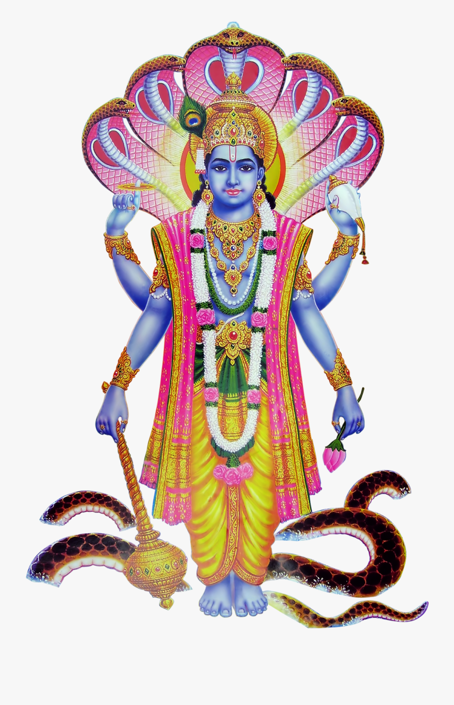 God Clipart Lord Venkateswara - God Of Vishnu Png, Transparent Clipart