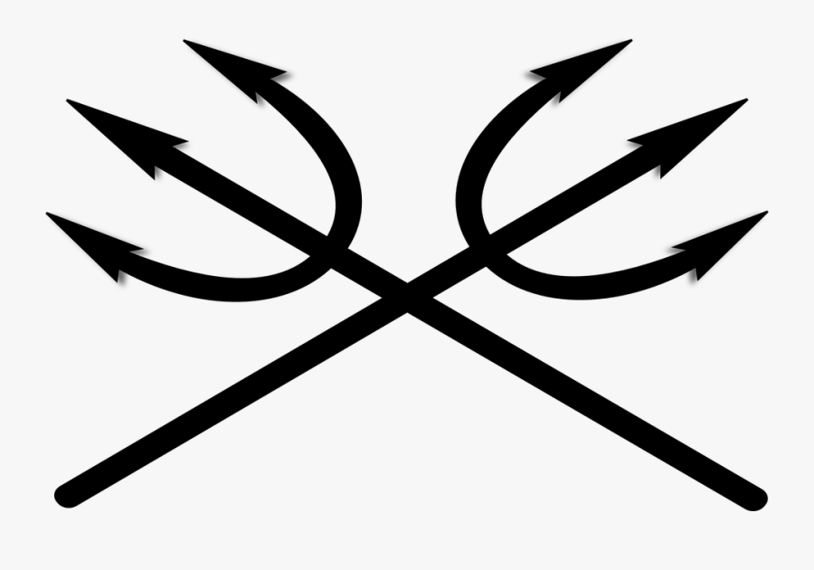 Crossed Tridents, Transparent Clipart