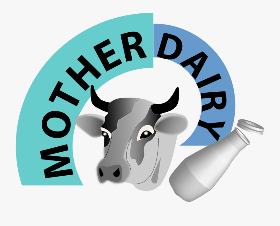 India Clipart Cow - Mother Dairy Cow Logo, Transparent Clipart
