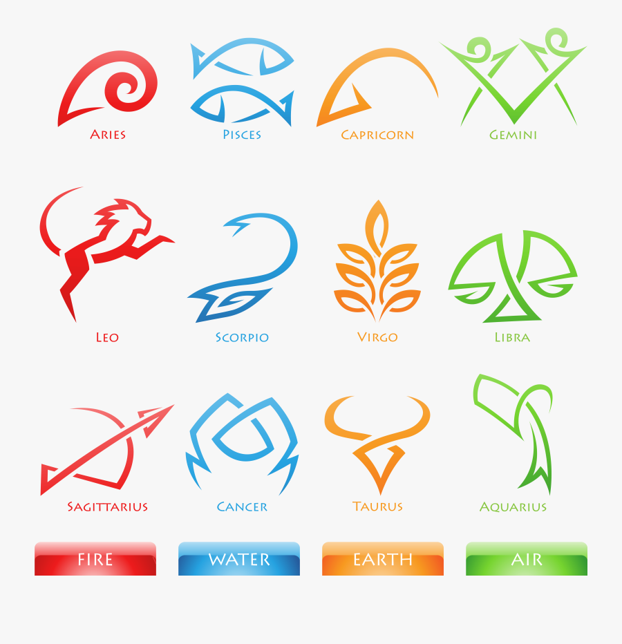 Zodiac Signs - Astrology - Star Signs, Transparent Clipart