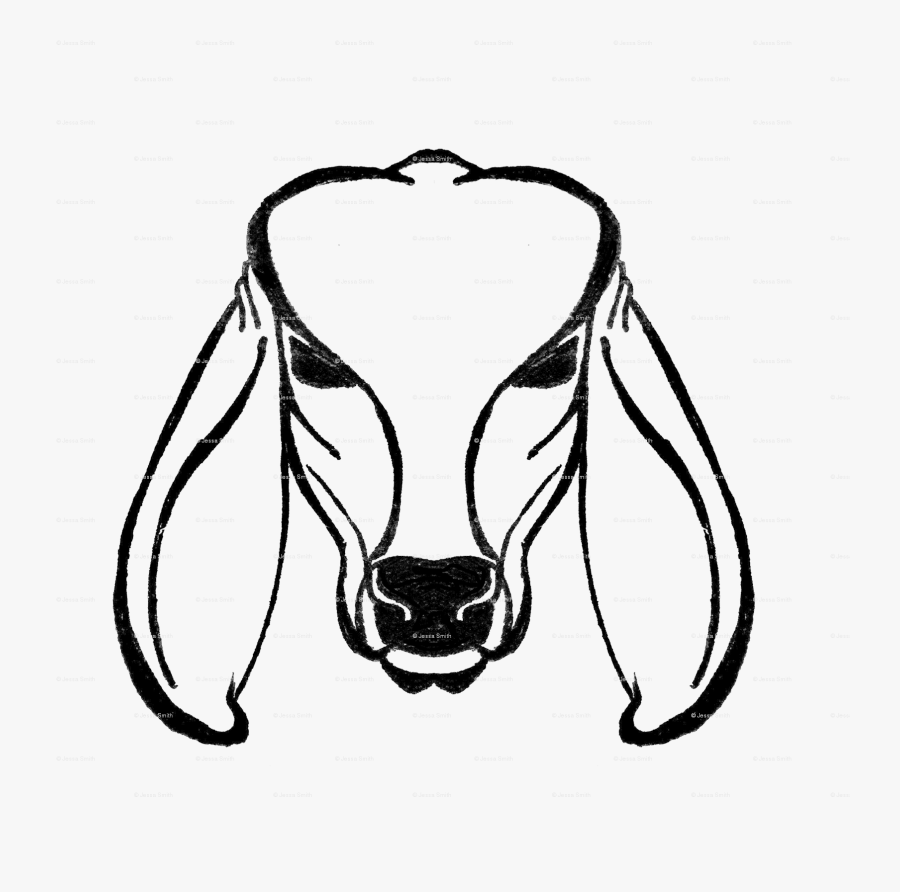 Brahman Cow Drawing, Transparent Clipart